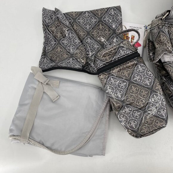 Kalencom Black & White Magnetic Closure Baby Tote | Large Size - Picture 4 of 7